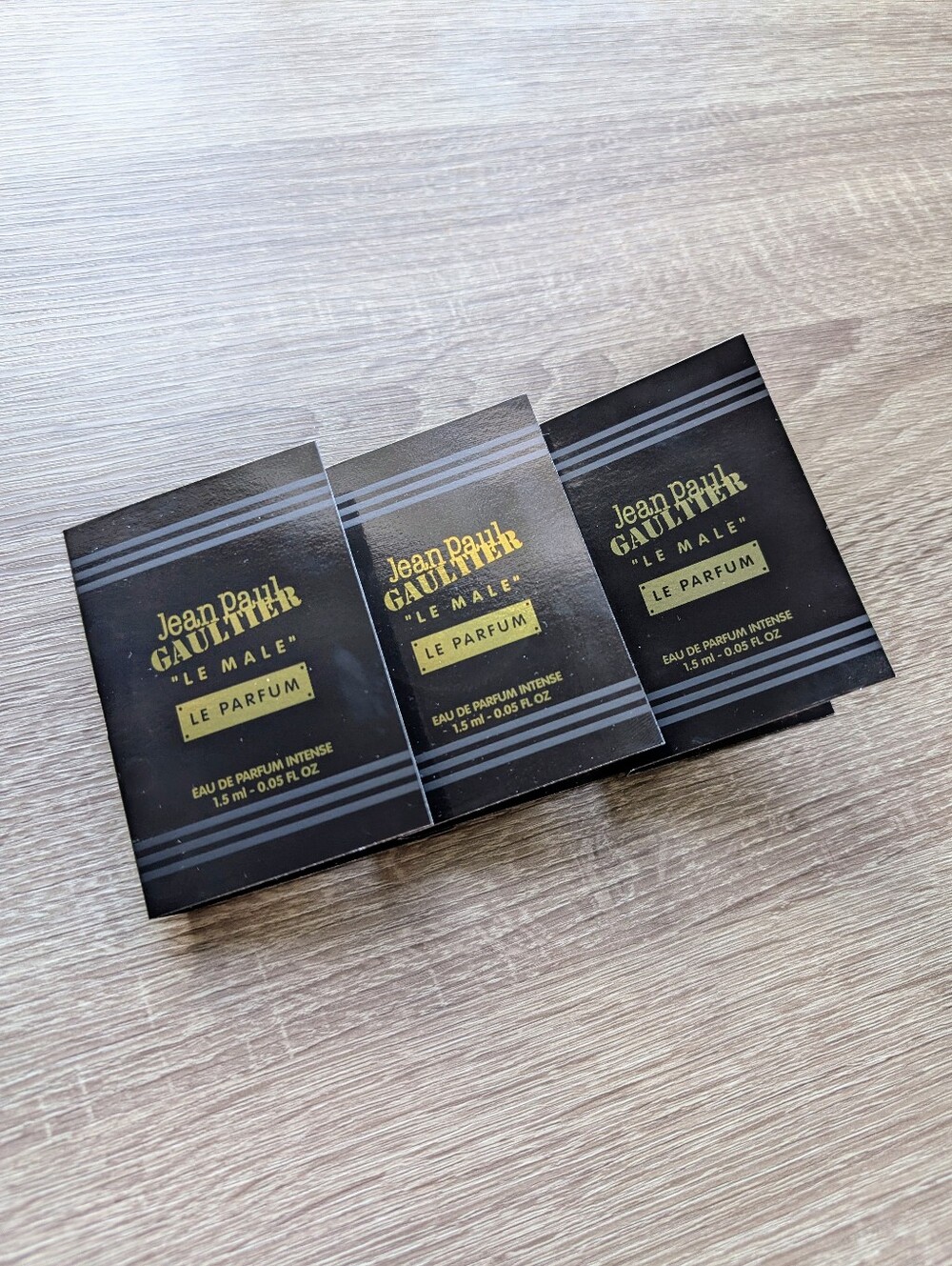 🆕 Jean Paul Gaultier Le Male ED P Intense 3x 1.5ml - 4.5ml Total Luxury Samples